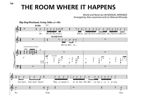 the room where it happens sheet music: a symphony of chaos and creativity